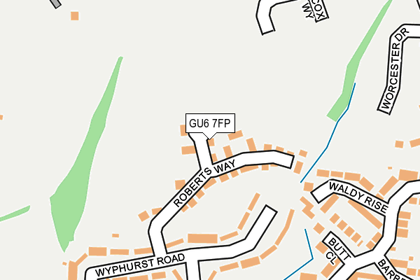 GU6 7FP map - OS OpenMap – Local (Ordnance Survey)