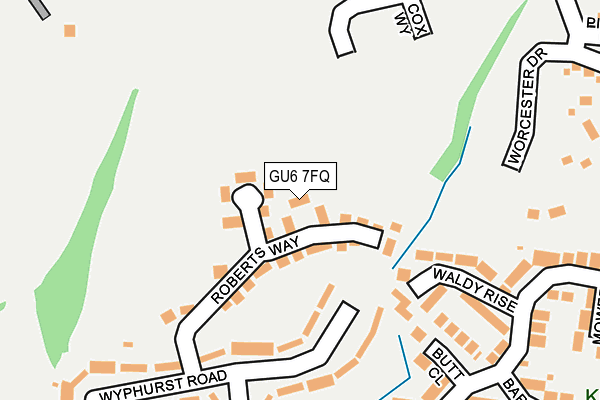 GU6 7FQ map - OS OpenMap – Local (Ordnance Survey)