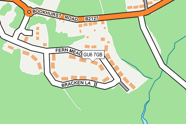 GU6 7GB map - OS OpenMap – Local (Ordnance Survey)