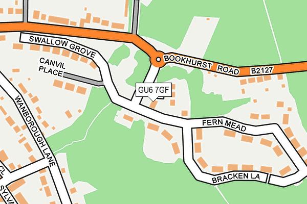 GU6 7GF map - OS OpenMap – Local (Ordnance Survey)