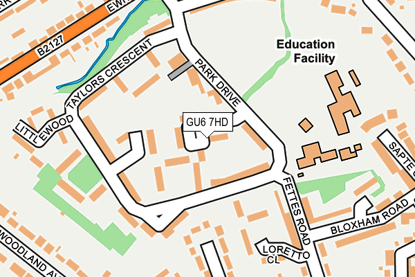 GU6 7HD map - OS OpenMap – Local (Ordnance Survey)