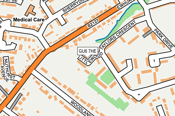 GU6 7HE map - OS OpenMap – Local (Ordnance Survey)