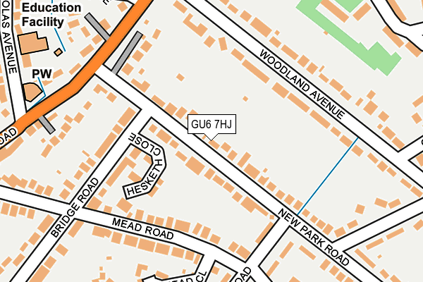 Map of SMART CRANLEIGH CIC at local scale