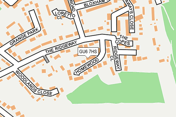 GU6 7HS map - OS OpenMap – Local (Ordnance Survey)