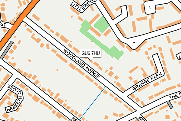 GU6 7HU map - OS OpenMap – Local (Ordnance Survey)