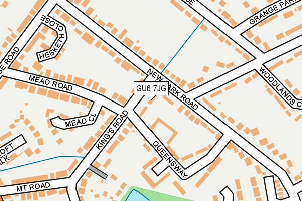 GU6 7JG map - OS OpenMap – Local (Ordnance Survey)