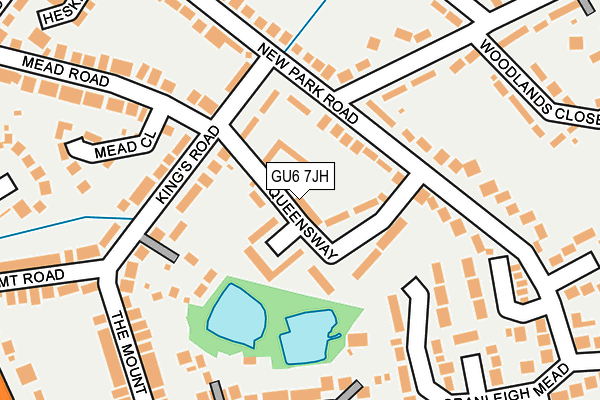 GU6 7JH map - OS OpenMap – Local (Ordnance Survey)