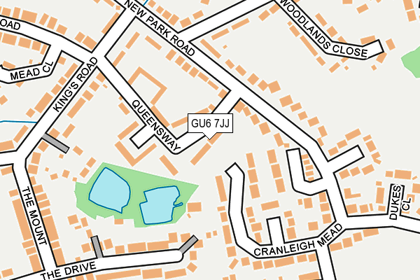 GU6 7JJ map - OS OpenMap – Local (Ordnance Survey)