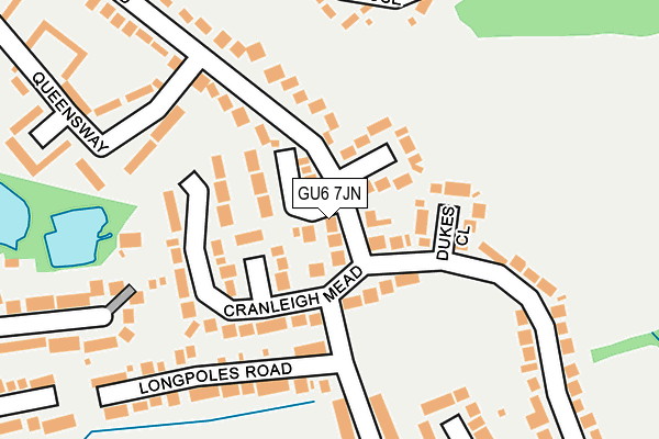 GU6 7JN map - OS OpenMap – Local (Ordnance Survey)