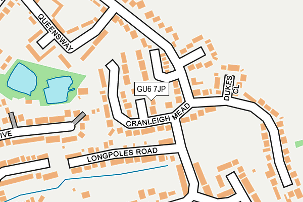 GU6 7JP map - OS OpenMap – Local (Ordnance Survey)