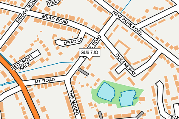 GU6 7JQ map - OS OpenMap – Local (Ordnance Survey)