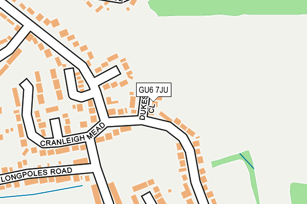 GU6 7JU map - OS OpenMap – Local (Ordnance Survey)