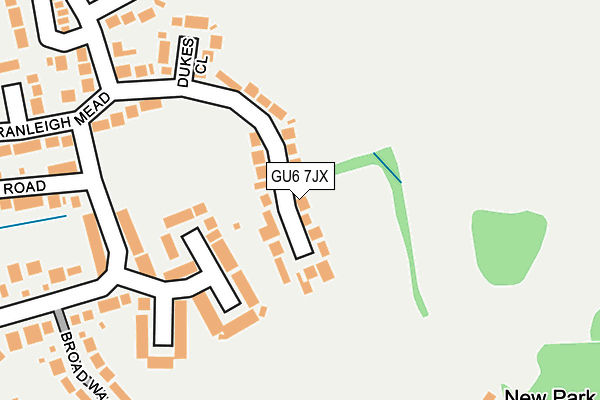GU6 7JX map - OS OpenMap – Local (Ordnance Survey)