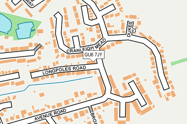 GU6 7JY map - OS OpenMap – Local (Ordnance Survey)