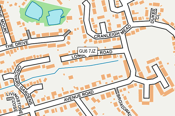 GU6 7JZ map - OS OpenMap – Local (Ordnance Survey)