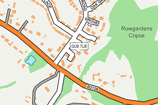 GU6 7LB map - OS OpenMap – Local (Ordnance Survey)