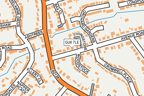 GU6 7LE map - OS OpenMap – Local (Ordnance Survey)