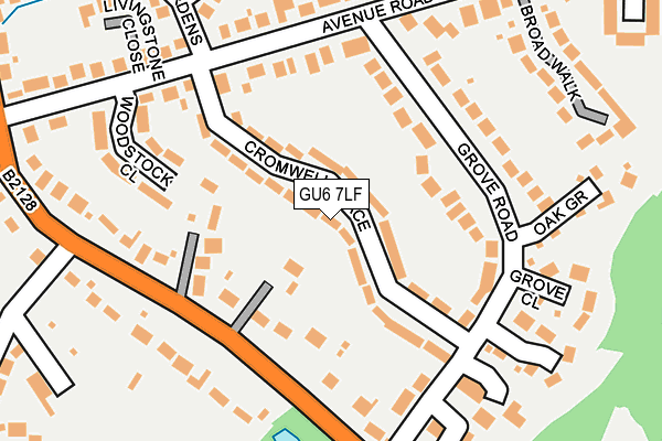 GU6 7LF map - OS OpenMap – Local (Ordnance Survey)