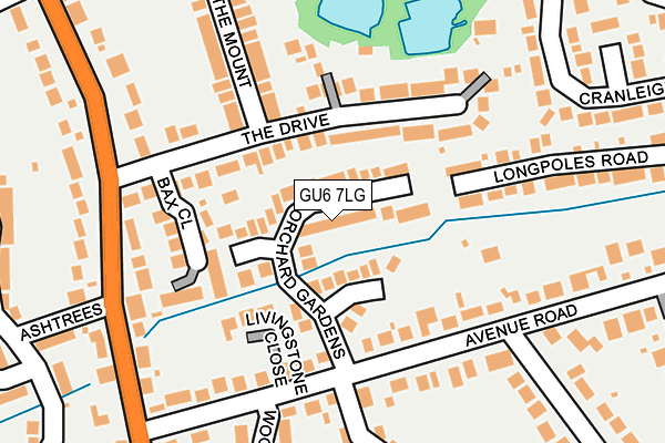 GU6 7LG map - OS OpenMap – Local (Ordnance Survey)