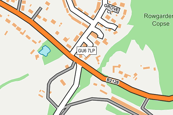 GU6 7LP map - OS OpenMap – Local (Ordnance Survey)