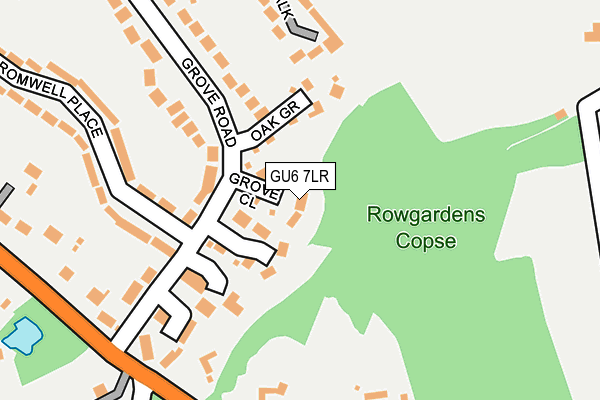 GU6 7LR map - OS OpenMap – Local (Ordnance Survey)