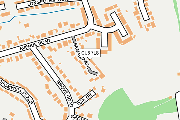 GU6 7LS map - OS OpenMap – Local (Ordnance Survey)