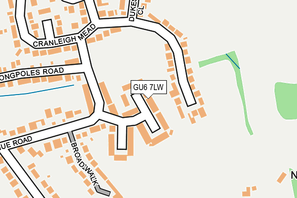 GU6 7LW map - OS OpenMap – Local (Ordnance Survey)