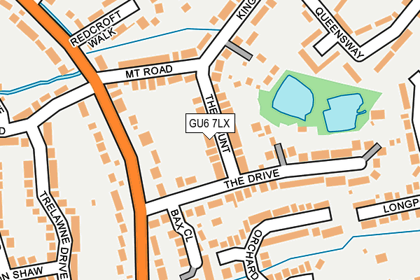 GU6 7LX map - OS OpenMap – Local (Ordnance Survey)