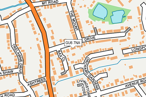 GU6 7NA map - OS OpenMap – Local (Ordnance Survey)