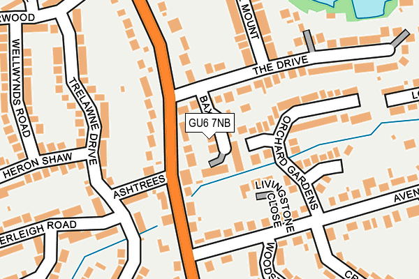 GU6 7NB map - OS OpenMap – Local (Ordnance Survey)