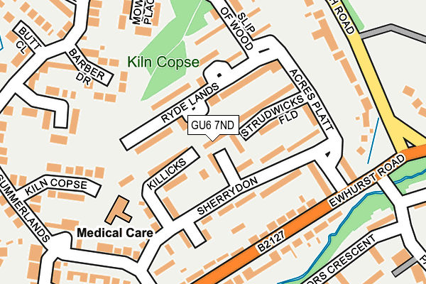 GU6 7ND map - OS OpenMap – Local (Ordnance Survey)