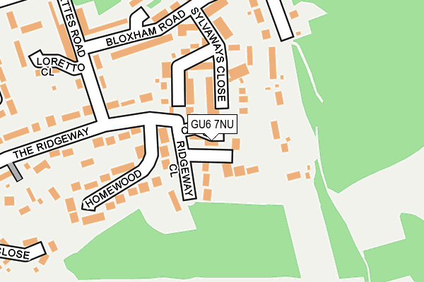 GU6 7NU map - OS OpenMap – Local (Ordnance Survey)