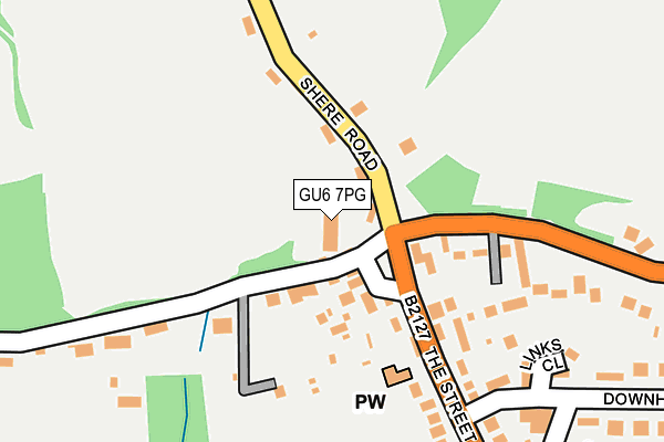 GU6 7PG map - OS OpenMap – Local (Ordnance Survey)