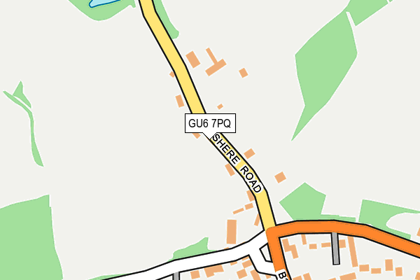 GU6 7PQ map - OS OpenMap – Local (Ordnance Survey)