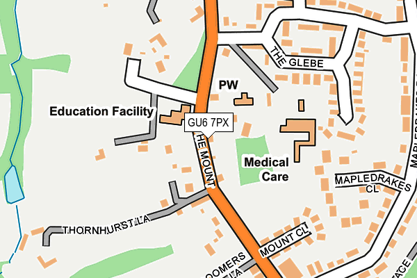 GU6 7PX map - OS OpenMap – Local (Ordnance Survey)