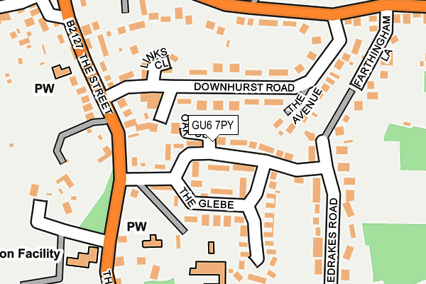 GU6 7PY map - OS OpenMap – Local (Ordnance Survey)