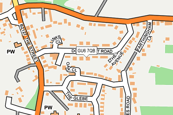 GU6 7QB map - OS OpenMap – Local (Ordnance Survey)