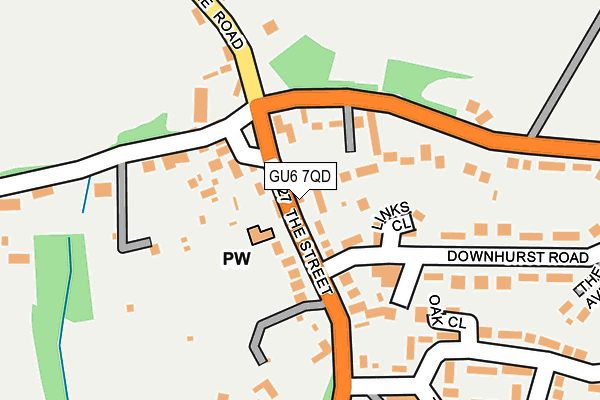 GU6 7QD map - OS OpenMap – Local (Ordnance Survey)