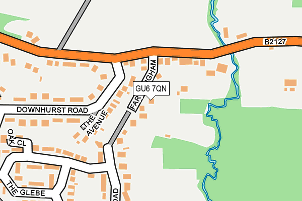 GU6 7QN map - OS OpenMap – Local (Ordnance Survey)