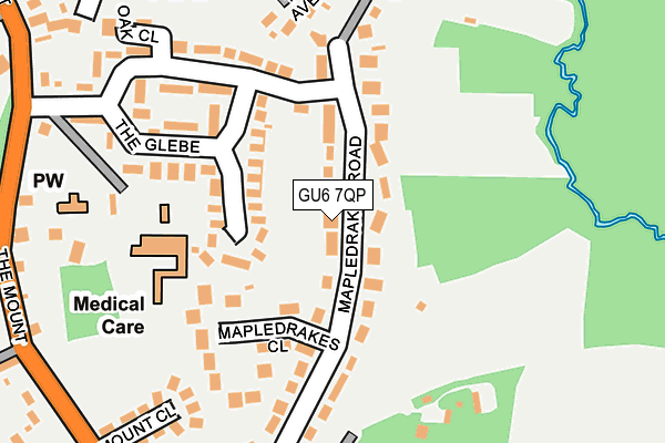 GU6 7QP map - OS OpenMap – Local (Ordnance Survey)