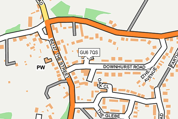 GU6 7QS map - OS OpenMap – Local (Ordnance Survey)