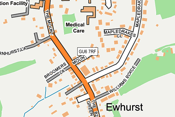 GU6 7RF map - OS OpenMap – Local (Ordnance Survey)