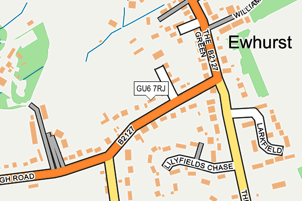GU6 7RJ map - OS OpenMap – Local (Ordnance Survey)