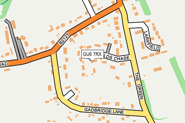 GU6 7RX map - OS OpenMap – Local (Ordnance Survey)