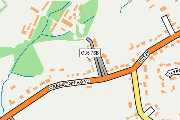 GU6 7SB map - OS OpenMap – Local (Ordnance Survey)