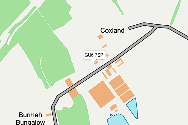 GU6 7SP map - OS OpenMap – Local (Ordnance Survey)