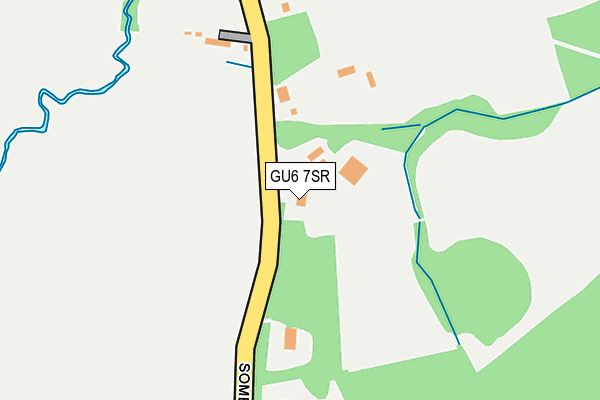 GU6 7SR map - OS OpenMap – Local (Ordnance Survey)