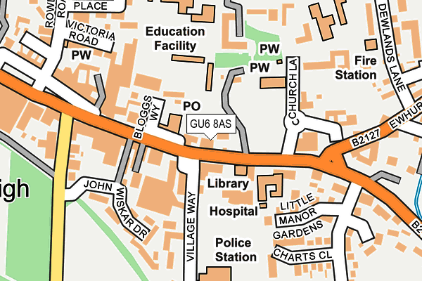Map of OXBOROUGH SURVEYORS LLP at local scale