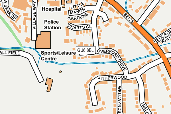 GU6 8BL map - OS OpenMap – Local (Ordnance Survey)