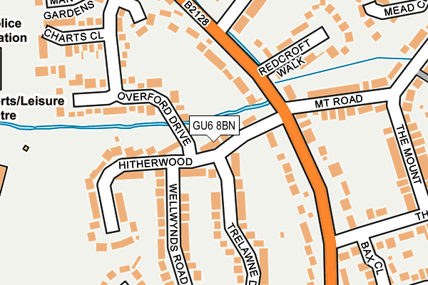 GU6 8BN map - OS OpenMap – Local (Ordnance Survey)